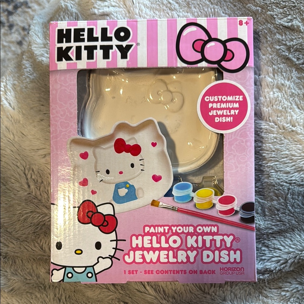 Hello Kitty Paint Your Own Jewelry Dish Set